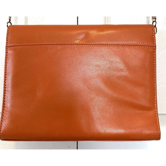 Bellini Handbag 9"Wx7"H Fold over Snap w/Goldtone Chain Handle 16.5"L - Picture 6 of 12